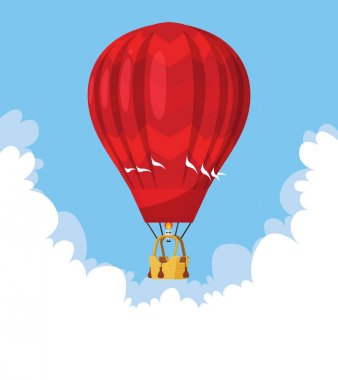 Düz sıcak hava balonu