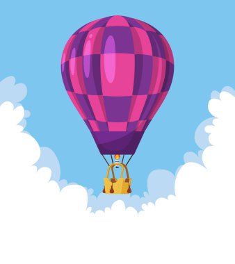 Düz sıcak hava balonu