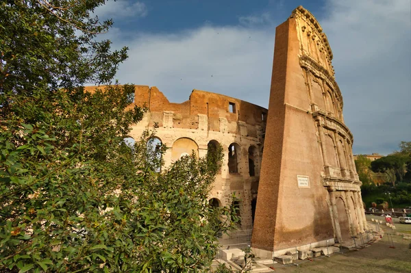 Colisée Amphithéâtre Rome Italie Point Repère Italie Tourisme — Photo