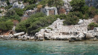 Kekova Adası, Antalya - Türkiye'nin Antik kentin kalıntıları