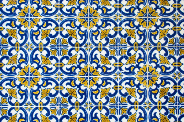 Azulejos，葡萄牙传统瓷砖 — 图库照片