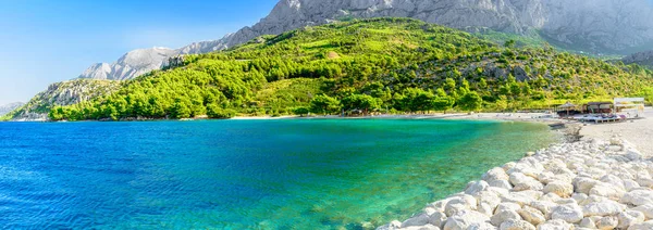 Krásné prázdné pláže Makarska, Chorvatsko — Stock fotografie