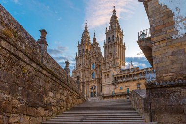 Santiago de Compostela Cathedral, Galicia, Spain clipart