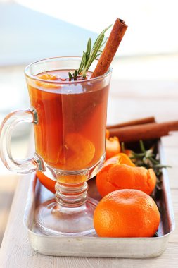 tarçın ve mandalina ile sonbahar çay