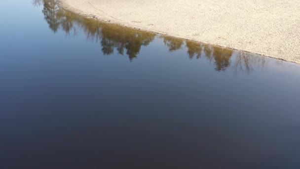 vue sur la forêt et le rivage, une zone de loisirs écologiquement propre, une base touristique pour le week-end, un air pur et un mode de vie actif, survolant l'été et un paysage ensoleillé 