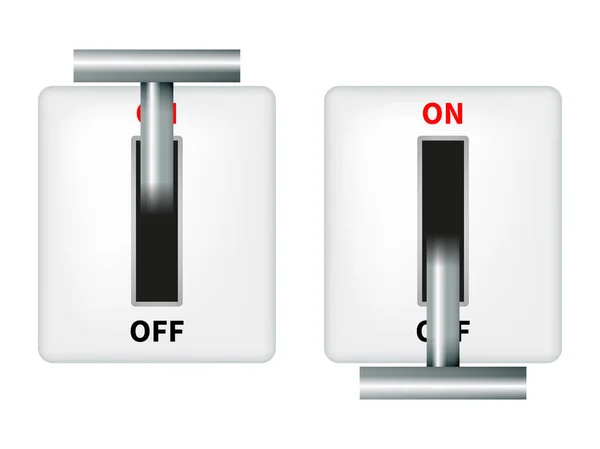 Illustration vectorielle d'un interrupteur à couteau électrique — Image vectorielle