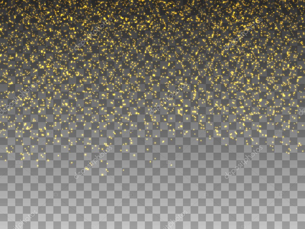 Vector illustration of a falling gold magic dust — Stock Vector © jenyakot86.gmail.com #146847781