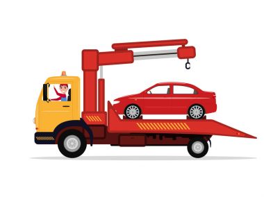 tow truck driver premium vector download for commercial ...