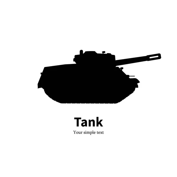 Vector silhouette of the Soviet tank. Vector hand drawn image. — Stock ...