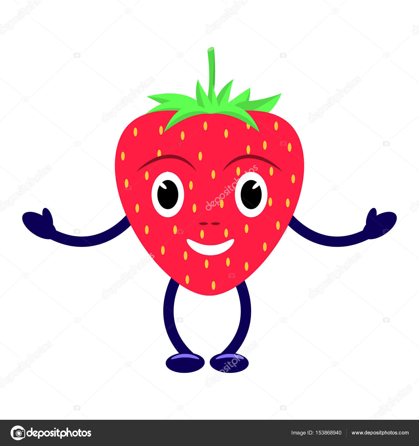 綺麗ないちご の キャラクター イラスト画像