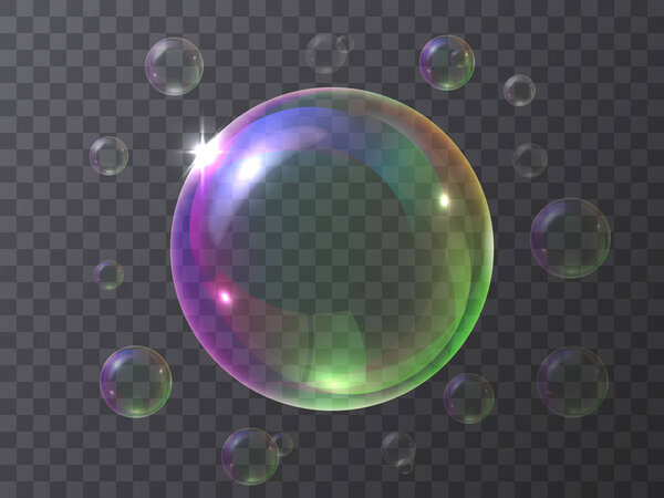 Realistic soap bubbles