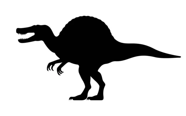 ベクトルスピノサウルスのシルエット — ストックベクタ