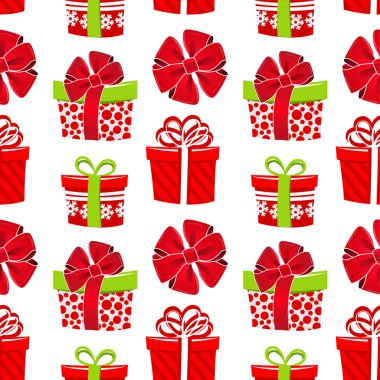 Vektör sorunsuz Noel desen. Yeni yıl arka plan