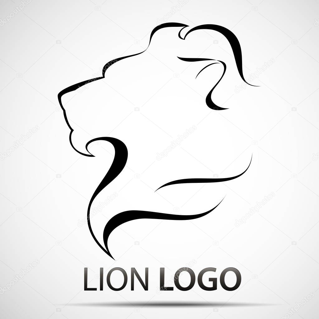 Vector Lion head logo for your design