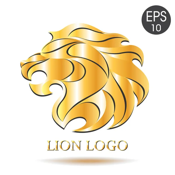 Altın Aslan logosunu görmeniz gerekir. Aslan vektör çizim