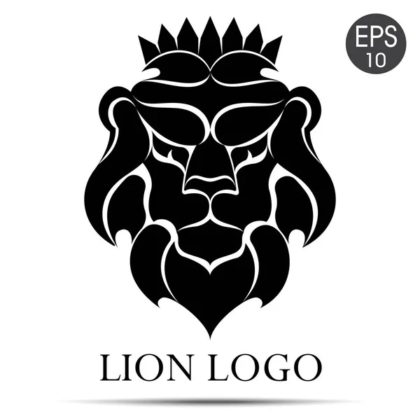 Logo singa. Vektor ilustrasi Singa di mahkota - Stok Vektor
