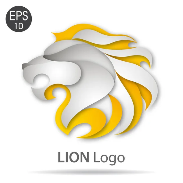 Logo León. Ilustración vectorial — Vector de stock