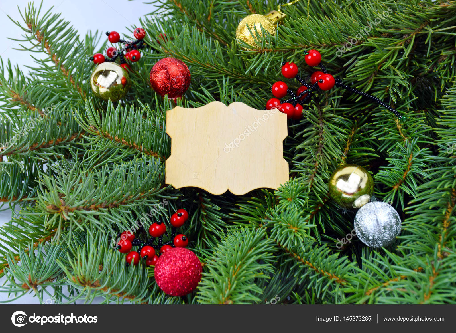 Branches Of A Christmas Tree And Festive Decorations Wooden Handmade Card For Wishes Close Up Rustic Style Photo By Fosonya Branches Of A Christmas Tree And Festive Decorations Wooden Handmade Card For Wishes Close Up Rustic Style Photo By Fosonya