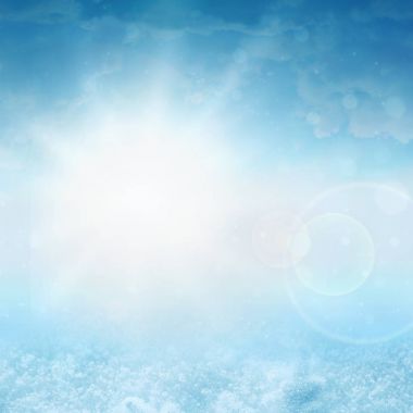 Cennet ve dünya arasında ışık ışınları. Kış. Arka plan. Radi