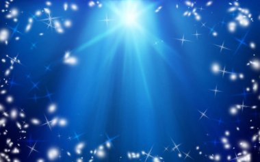 Noel yıldızı gece gökyüzünde. Arka plan. Noel. Mucize.