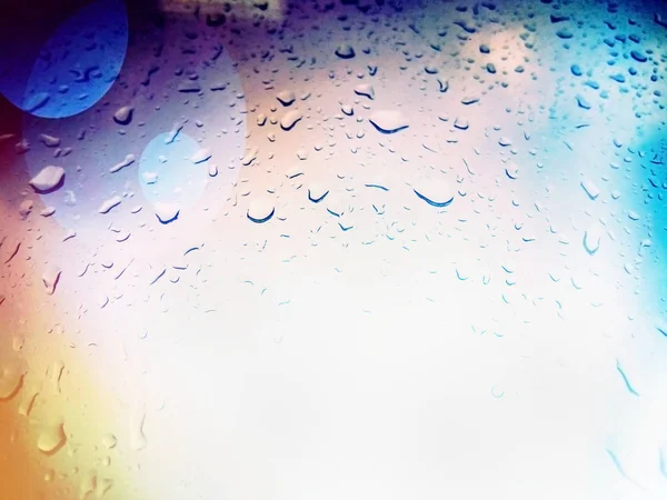 Краплі дощу на склі — стокове фото