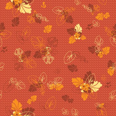 Bir güzel sorunsuz arka plan. Çiçekler ve yapraklar. İki tex