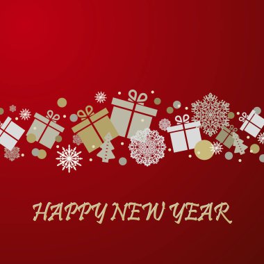 Noel hediyesi. Kartı kutlama.