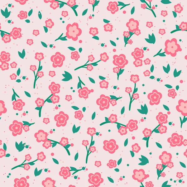 Seamless floral pattern. Eps 10. — Stock Vector