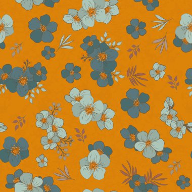 Dikişsiz desen çiçek tasarım ve dekorasyon için. Vintage