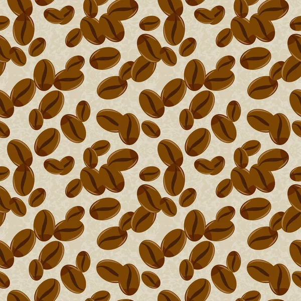 Textura perfecta. granos de café realistas sobre un fondo claro . — Foto de Stock