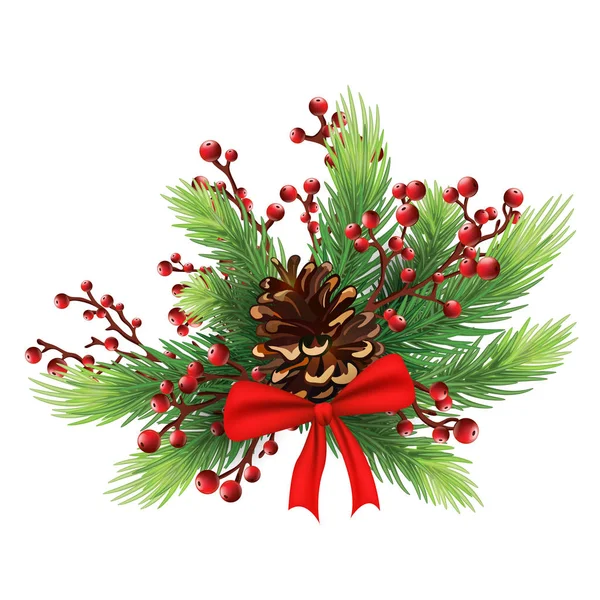 Koni ve kurdeleli Noel kompozisyonu. De için bayram baskısı