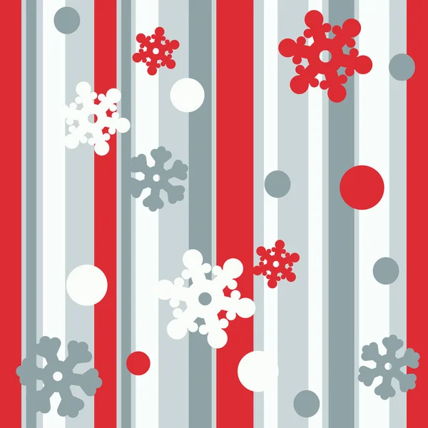 Festlicher Hintergrund Für Neujahr Oder Weihnachten Nahtlose Textur Der Schneeflocken — Stockvektor