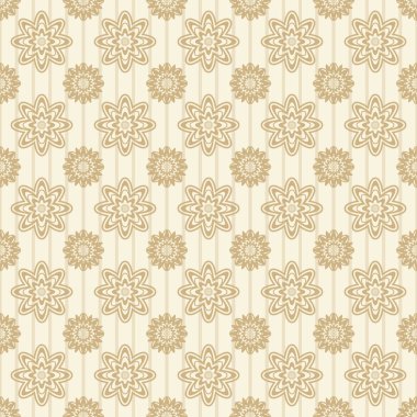Işık arka planında çiçek deseni olan modern basit geometrik kusursuz desen. Soyut çiçek duvar kâğıdı. Çiçek deseni. Vektör dokuları. Bej arka planda basit narin çiçekler. Eps 10