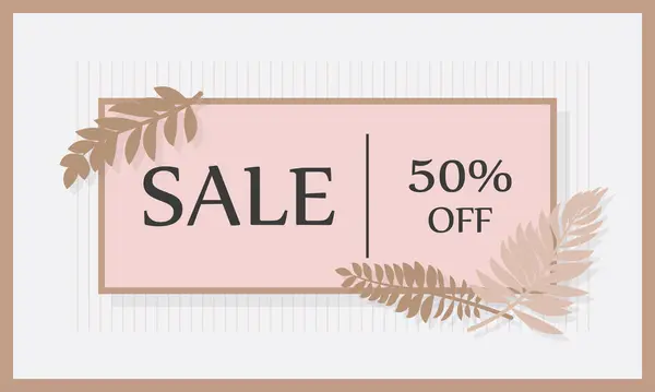 Hot Summer Tropical Sale Banner Summer Sale Template Banner Poster — Stock Photo, Image