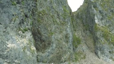 Kunashir Island buzlu.