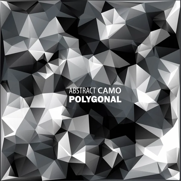 Abstract Military Camouflage Background Made of Geometric Triangles Shapes. Vector illustration.
