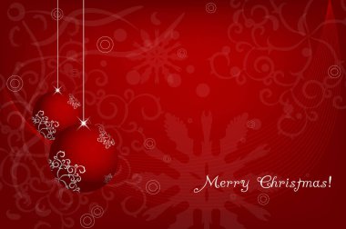 Mutlu Noeller ve mutlu yeni yıl davetiye, afiş, tasarım öğesi. Vektör çizim.