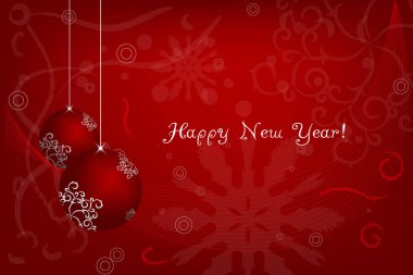 Mutlu Noeller ve mutlu yeni yıl davetiye, afiş, tasarım öğesi. Vektör çizim.