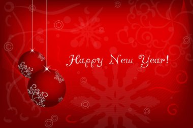 Mutlu Noeller ve mutlu yeni yıl davetiye, afiş, tasarım öğesi. Vektör çizim.