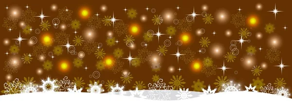 Gold night at Xmas Holiday. Christmas background design banner. Vector illustration. Holidays. — Stock Vector