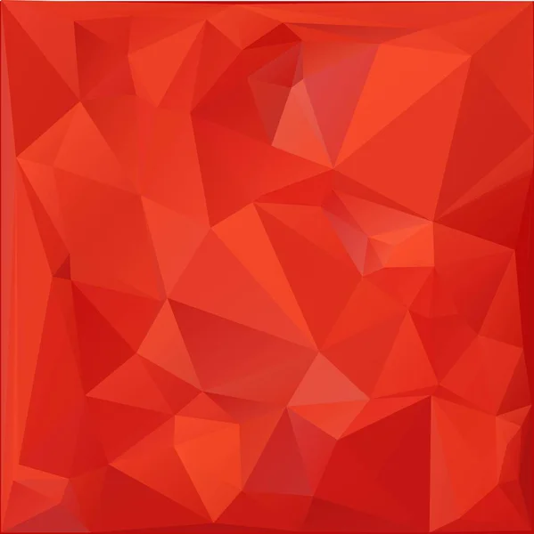 Red color 3d polygon background, modern origami texture. Vector illustration. Design element. — Stock Vector