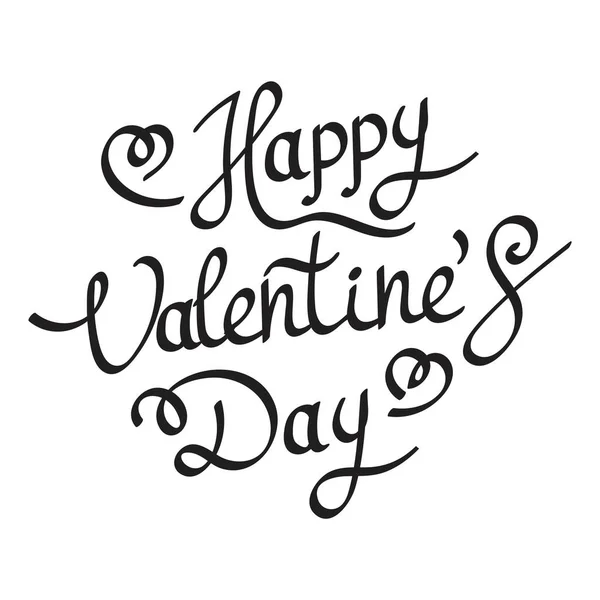 Feliz Día de San Valentín Dibujo a mano Vector Diseño de letras. Fondo abstracto. Ilustración vectorial . — Vector de stock