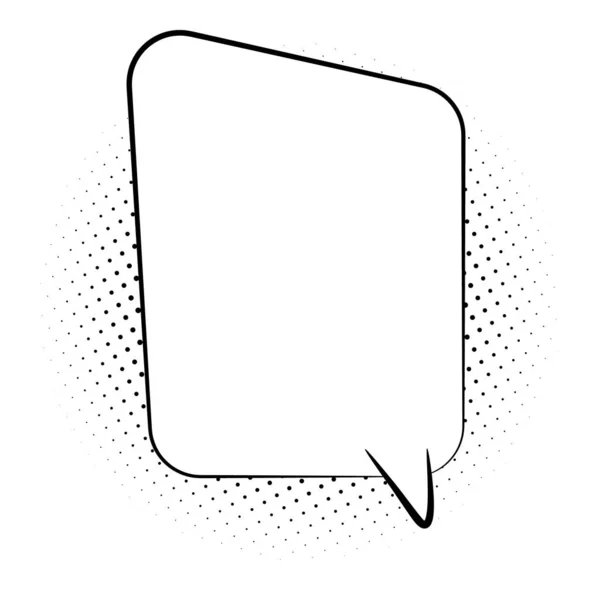 Cartoon, Comic Speech Bubbles, con ombre Halftone Dot su sfondo bianco. in stile Pop Art per fumetti, banner sui social media, materiale promozionale - progettazione vettoriale — Vettoriale Stock