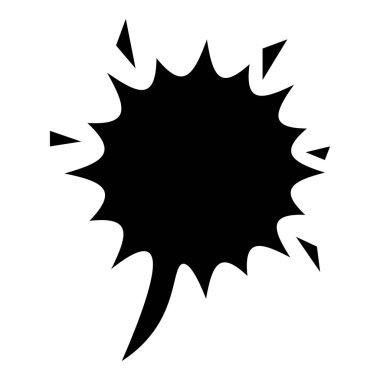 Beyaz arkaplanda izole edilmiş baloncukların modern siyah konuşması