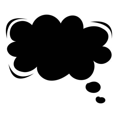 Beyaz arkaplanda izole edilmiş baloncukların modern siyah konuşması