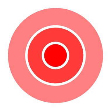 Acı çemberi ikonu. Tasarım, Web Siteleri, Sunum ya da Mobil Uygulama İçin Basit Bir Vektör İmzalama Sembolü Odaklama ya da Sapık Çizimi