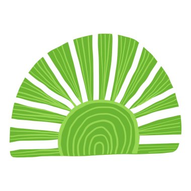 Uzun tropikal yaprak ikonu. Beyaz arkaplanda izole edilmiş web tasarımı için çizgi film soyut vektör simgesi