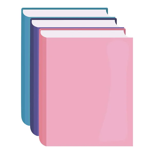 Pile horizontale de livres colorés dans isométrique.conception de modèles d'infographie de l'éducation avec pile de livres.Ensemble d'icônes de livre dans la conception plate style.vector illustration de couches isolées en arrière-plan — Image vectorielle
