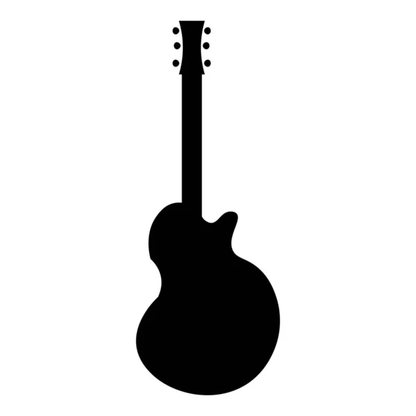 一组弦乐乐器的矢量轮廓. 电吉他，音响吉他，古典吉他，低音吉他，班卓琴. — 图库矢量图片