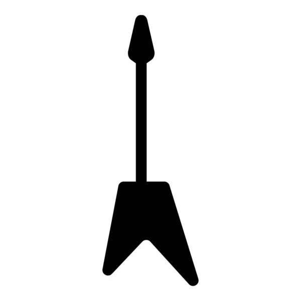Set vettoriale di silhouette di strumenti musicali a corda. Chitarre elettriche, chitarre acustiche, chitarra classica, basso, banjo . — Vettoriale Stock
